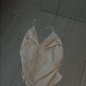 Elegant Cream Spaghetti Strap Top